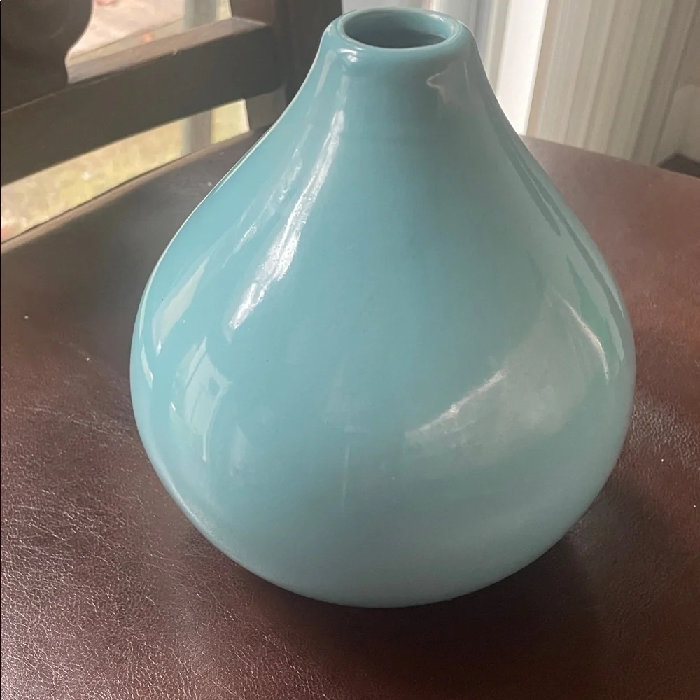 Elegant Blue Ceramic Vase